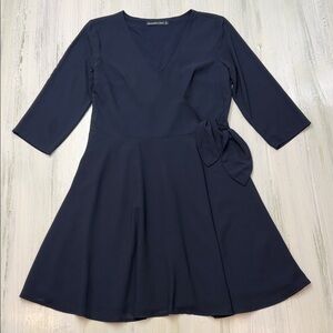Abercrombie & Fitch Dark Blue Wrap Dress Sz S